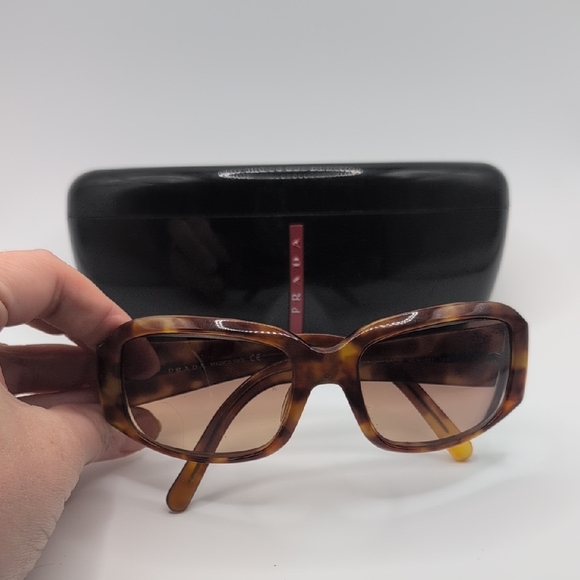Prada Brown Tortoiseshell Sunglasses - Picture 1 of 6
